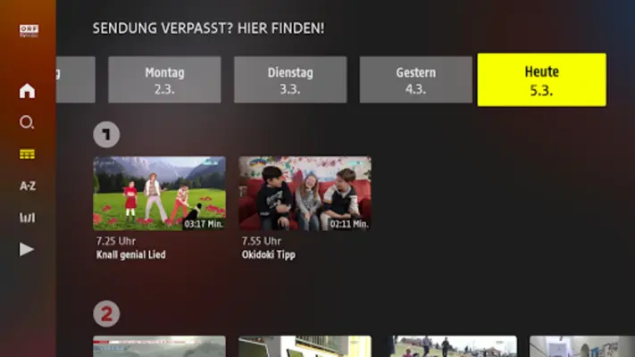 ORF TVthek android App screenshot 9